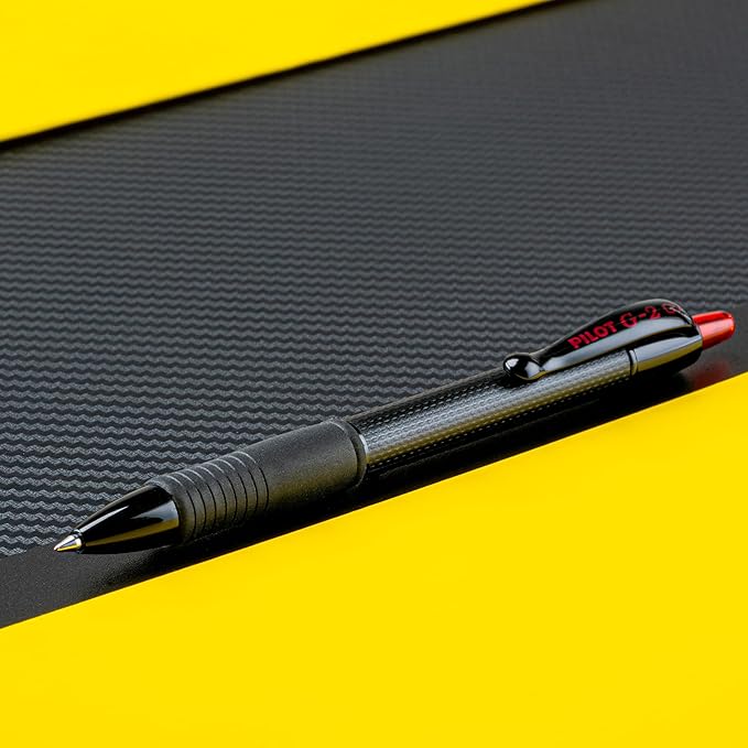 PILOT G2 Edge Red Premium Gel Roller Pens, 0.7 mm Fine Point Pens, Sensory - Image 3