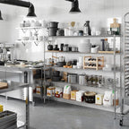 Regal Altair 14" Deep x 72" Wide x 64" Height Wire Shelving Kit | 5-Tier | NSF - Image 6