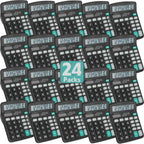 24 Pack Calculator Bulk, 12 Digits Calculators Desktop