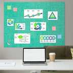 AKTOP Cork Board Bulletin Board 47"x35", 12 Pack Removable Felt Cork Board Tiles - Image 6
