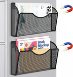 LQPAFZ Magnetic File Holder 2 Pockets File Folder Organizer, Office Hanging - Image 8