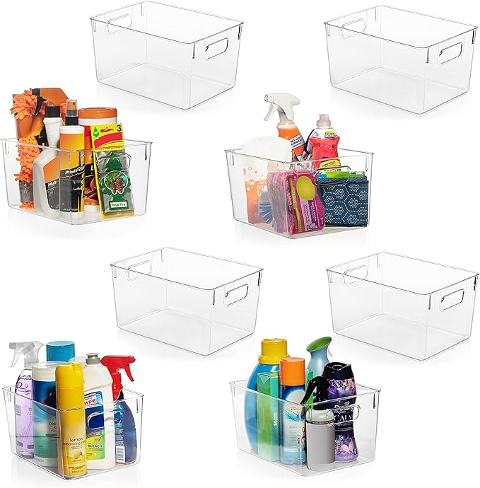 ClearSpace Clear Plastic Storage Bins – Pantry Organizers & Storage Containers by ClearSpace