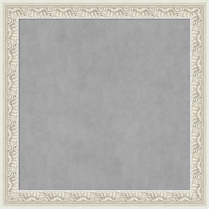 Amanti Art Silver Framed Magnetic Board 14x14 X-Small Vision Board by AmantiArt