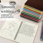 Leelosp 12 Pack B5 Spiral Notebook 10.2 x 7.3 Inch Lined College Ruled Spiral - Image 4
