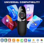 Rechargeable Presentation Clicker Wireless Presenter Remote w Laser Pointer - Image 6