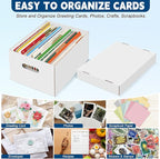 4Pack Greeting Card Storage Box, Greeting Card Organizer Box - Image 5