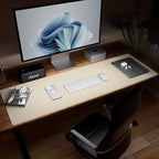 Aothia Leather Desk Pad Protector, Office Mat, Large Mouse Pad, Laptop Pad - Image 3