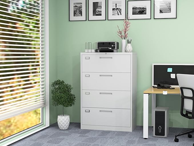 MIIIKO 4 Drawer Lateral File Cabinet - Image 2