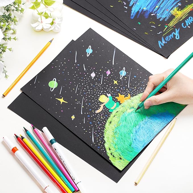 100 Sheets Black Cardstock - Image 5