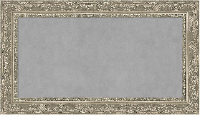 Amanti Art Silver Framed Magnetic Board 16x28 Small Vision Board by AmantiArt
