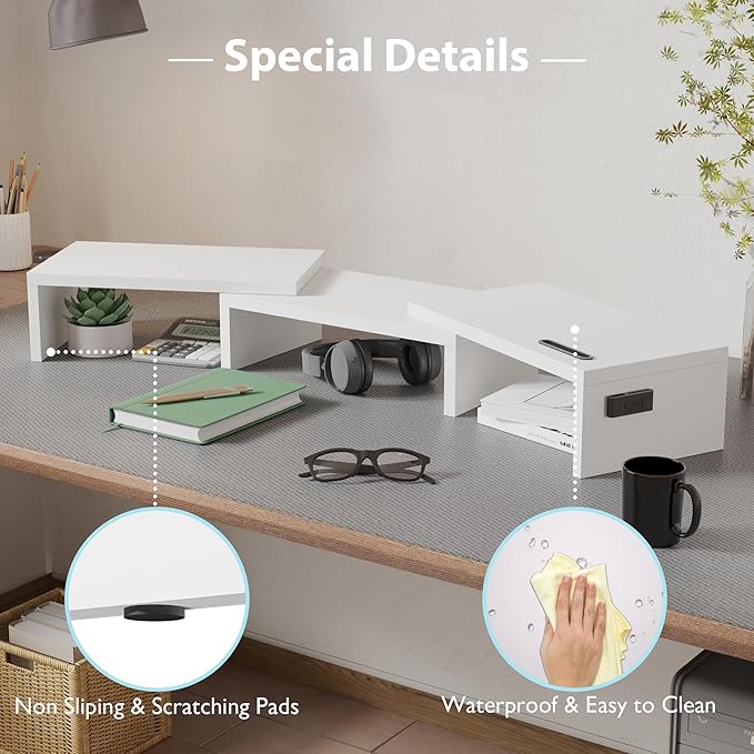BONTEC Dual Monitor Stand Riser - Image 7