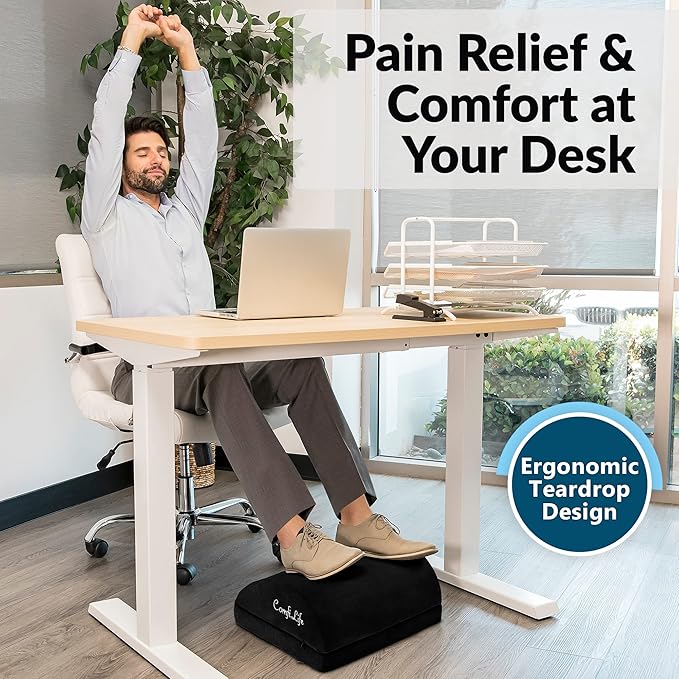 ComfiLife Foot Rest for Under Desk at Work – Adjustable Desk FootRest for - Image 7