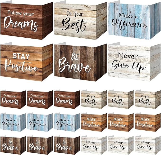 Honoson 24 Pcs Bulk Inspirational Privacy Folders by Honoson