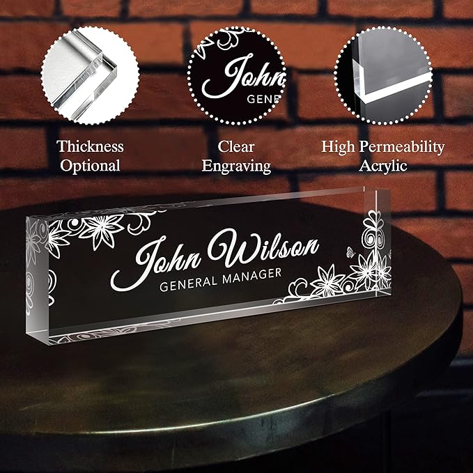 SalaGraphics Custom Engraved Acrylic Name Plates - Image 7