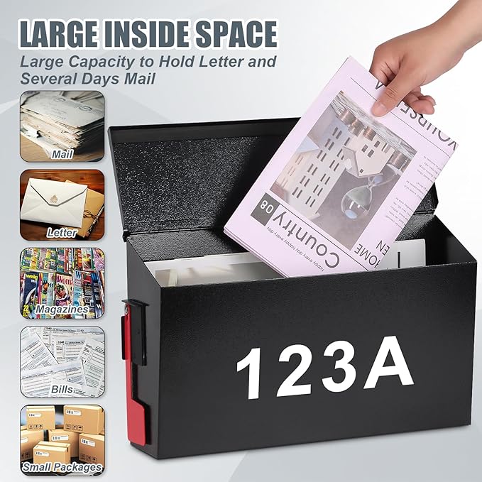 KYODOLED Wall Mount Mailboxes for Outside - Image 3