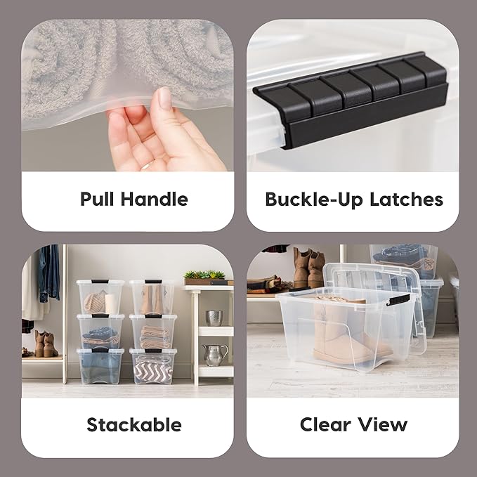 IRIS USA 32 QT Plastic Storage Box - Image 3