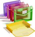 ThinkTex Plastic Expanding File Folder, Transparent Envelopes by ThinkTex