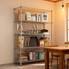 M MZG 5 Tiers Shelf 1750 lbs Steel Storage Shelving Utility Shelving Unit Steel - Image 6