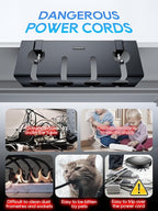 NODOCA No Drill Under Desk Cable Management Tray, Punch-Free Clamp on, Metal - Image 2