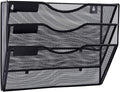 EASEPRES 3 Pocket Mesh Hanging Wall File Organizer, Wall Mounted Mail Paper by EASEPRES