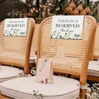 ChissNook Reserved Seating Chair Signs, This Row Is Reserved Pew Cloths Seating - Image 5