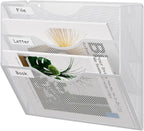 EasyPAG 3 Pocket Mesh Wall File Organizer, Hanging Paper Folder Holder - Image 8