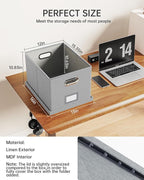 2 Pack File Storage Organizer, Filing Box, Portable File Box - Image 3