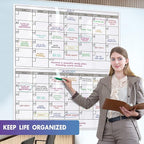 Dry Erase Two Month Laminated jumbo Wall Calendar, Huge bimonthly Vertical - Image 7