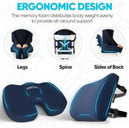 FORTEM Seat Cushion, Office Chair Cushion, Lumbar Support Pillow - Image 6
