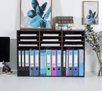 TQVAI Wood Literature Organizer, 27 Slots Hold 13500 Sheets A4 Papers, Wooden - Image 4
