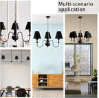 TAaMTYH small lamp shade chandelier shades set of 3，Fabric Lampshade - Image 7