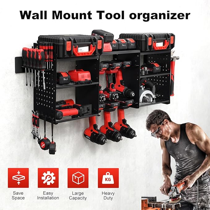 ERVNYNT 3 layers power tool organizer Loads 150lbs - Image 3