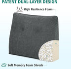 TANYOO Back Support Pillow for Recliner Soft Dual Layer Lumbar Support Pillow - Image 2