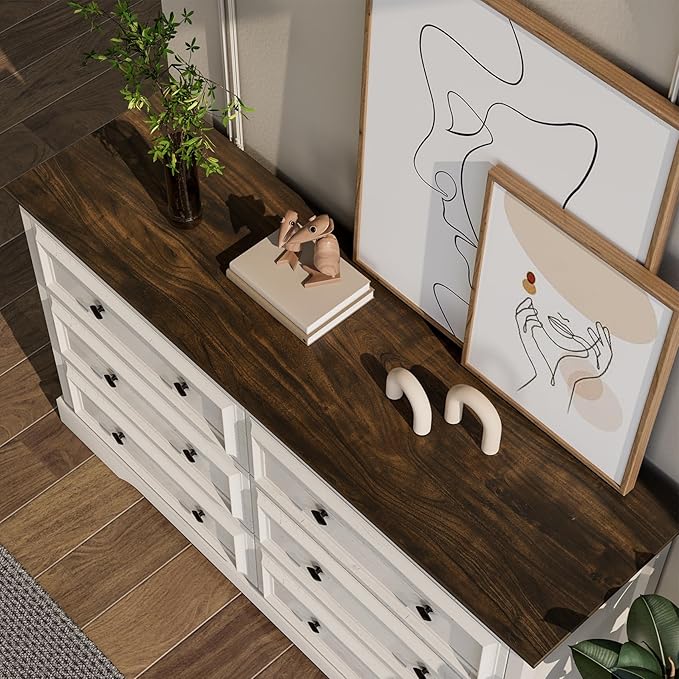 VVFLU Farmhouse 6 Drawer Dresser - Image 5