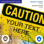 Custom Caution Sign, OSHA Sign, 12x18 Inches, 3M EGP Reflective .063 Aluminum - Image 5