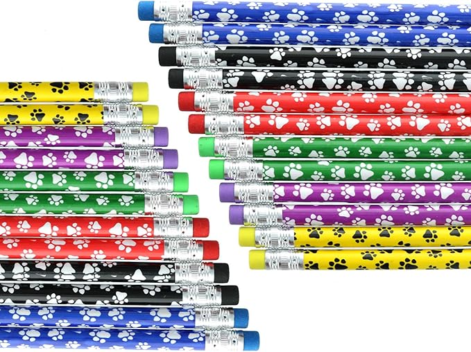 GiftExpress 48 Pcs Paw Print Pencils - Image 3