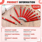 Zonon 38 Pieces Rubberized Ballpoint Pen - Image 3