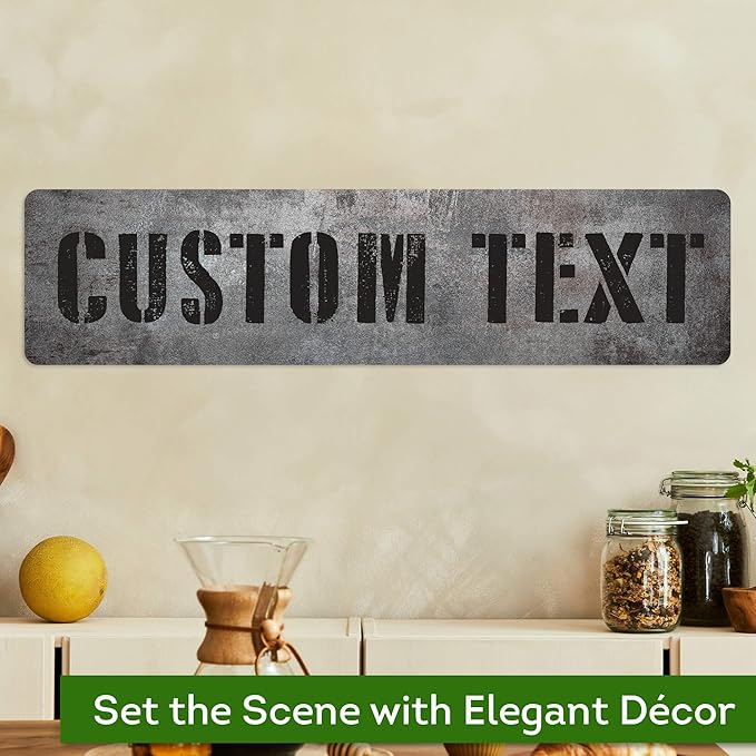 Custom Sign, Custom Street Sign, 11 Font Colors, 13 Font Styles, 4 Hole Options - Image 4
