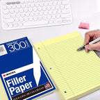 KAISA Loose Leaf Notebook Paper, College Ruled, 300 Sheets Per Lined Paper - Image 5
