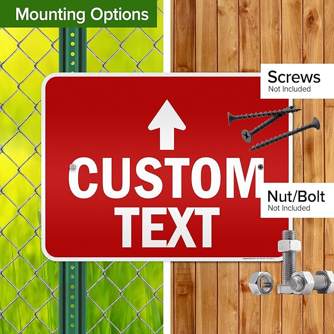 Custom Arrow, Custom Directional Sign, Up Arrow, 18x24 Inches, 3M EGP Reflective - Image 5