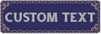 Custom Sign, Custom Street Sign, 11 Font Colors, 13 Font Styles, 4 Hole Options by MySignCenter