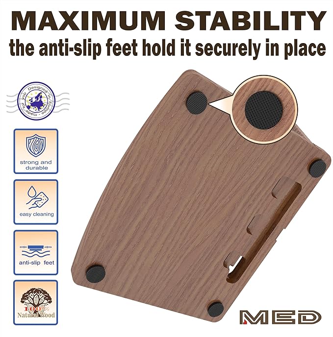 MED Wood Phone Docking Station – Nightstand Desk Organizer - Image 5