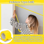 Oleitodh 12 Rolls Yellow Painters Tape Bulk 3 inch x 60 Yards, Painters Masking - Image 4