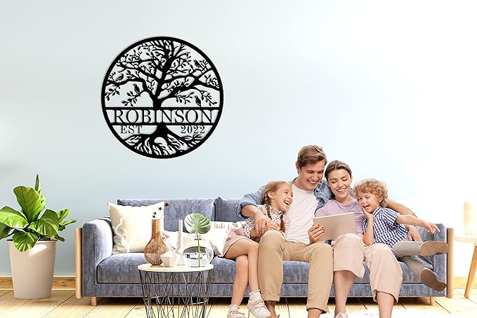 Wedding Gifts for Couples 2025 Last Name Signs for Home Personalized - Image 2