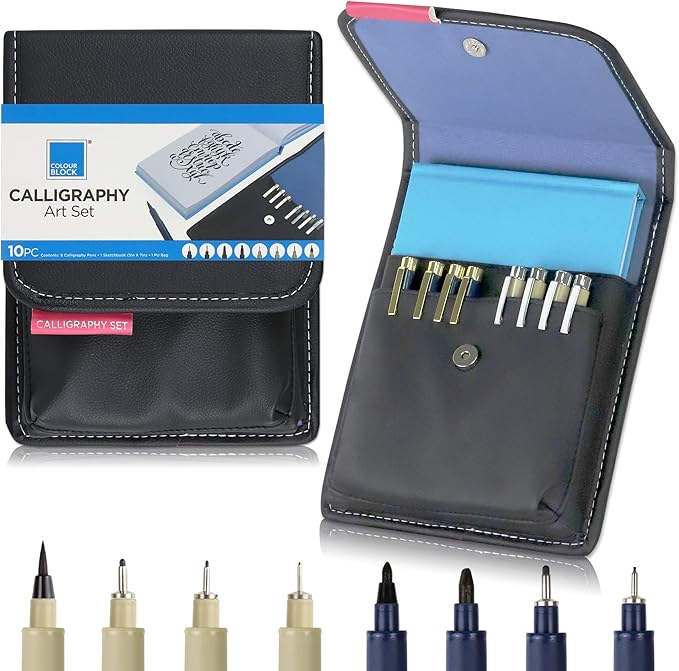 COLOUR BLOCK 10PC Calligraphy Set by COLOURBLOCK