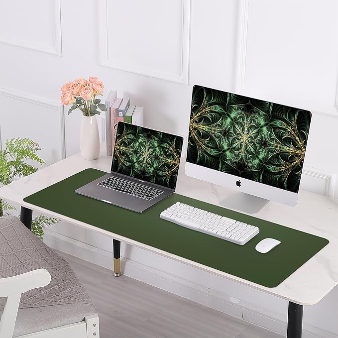 Leather Desk pad Protector, Large Desk mat - Image 6