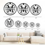 Personalized Metal Name Signs, Split Letter Monogram Wall Decor, Custom Last - Image 5