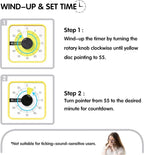 TWENTY5 SEVEN Countdown Timer 7.5 inch; 60 Minute 1 Hour Visual Timer – - Image 3