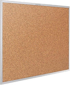 Quartet Cork Board, Bulletin Board, Aluminum Frame - Image 4