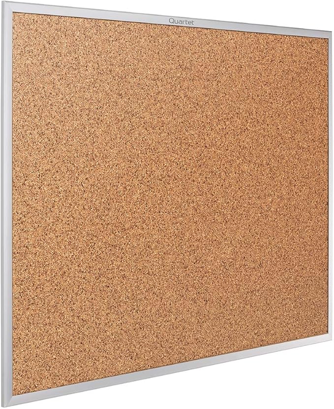 Quartet Cork Board, Bulletin Board, Aluminum Frame - Image 4